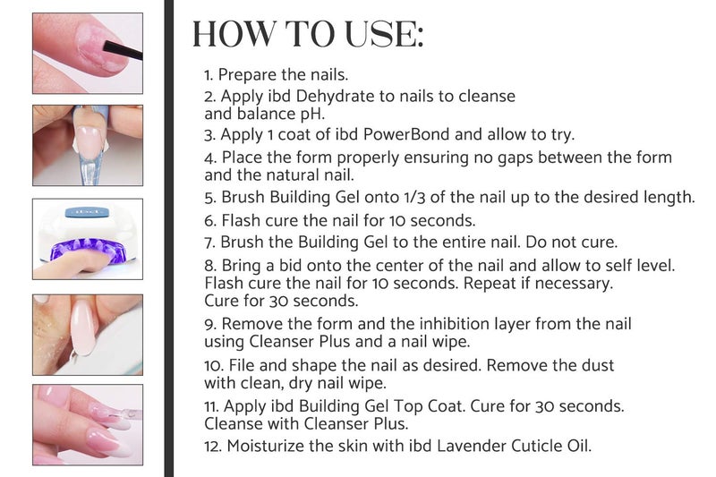 IBD Builder Gel Top Coat â€“ Hard Gel Nail Extension, Soak-Off UV/LED Finish, Nail Strengthener Polish, Top Coat 0.5 oz - Image 5