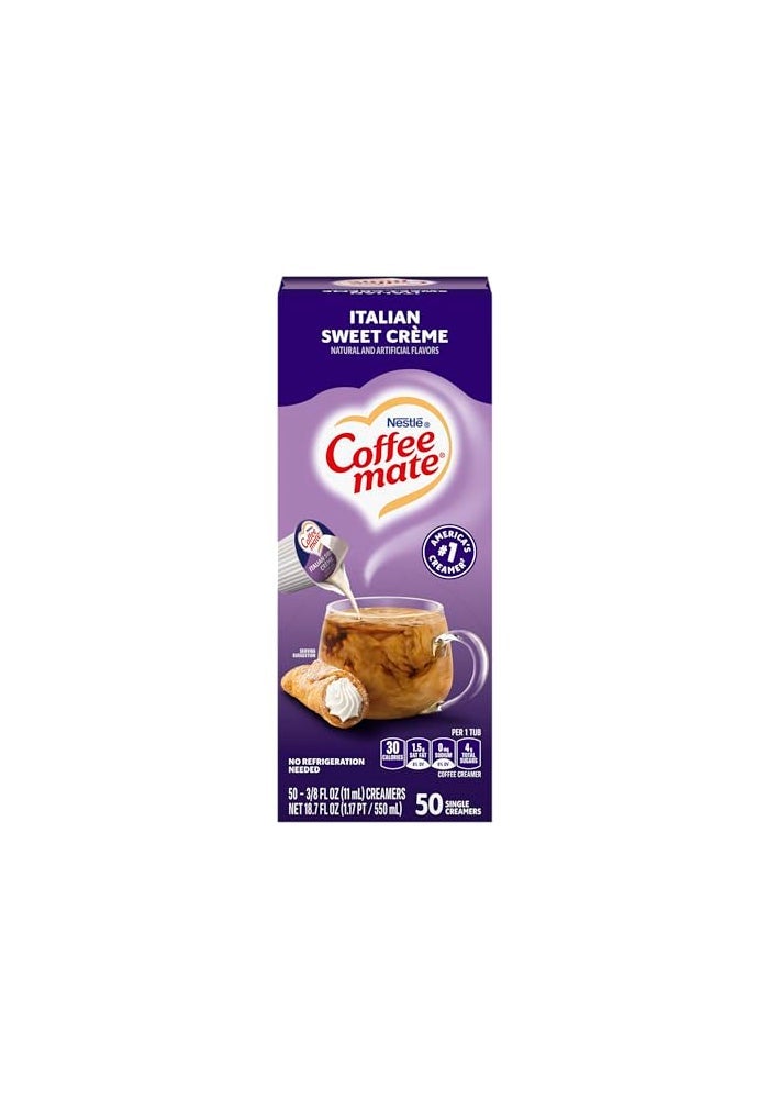 Nestle نسكافيه كوفي ميت 84652 كريمر قهوة سائل كريما إيطالي حلو 0375 أوقية أكواب 50 صندوق - Image 1