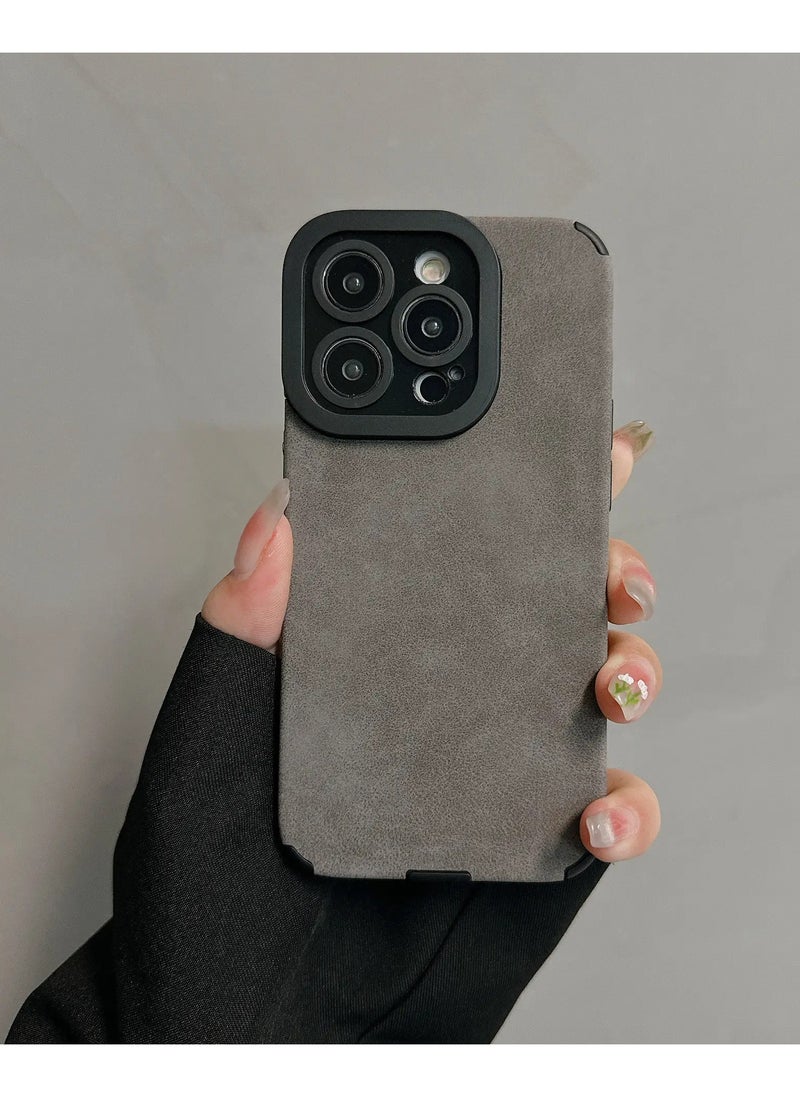 Jomo Store - Luxury PU Leather iPhone 16 Pro Case – Shockproof Lambskin Protective Cover for Men & Women, with Camera Lens Protection, Slim & Durable, Anti-Scratch & Impact-Resistant - Image 1
