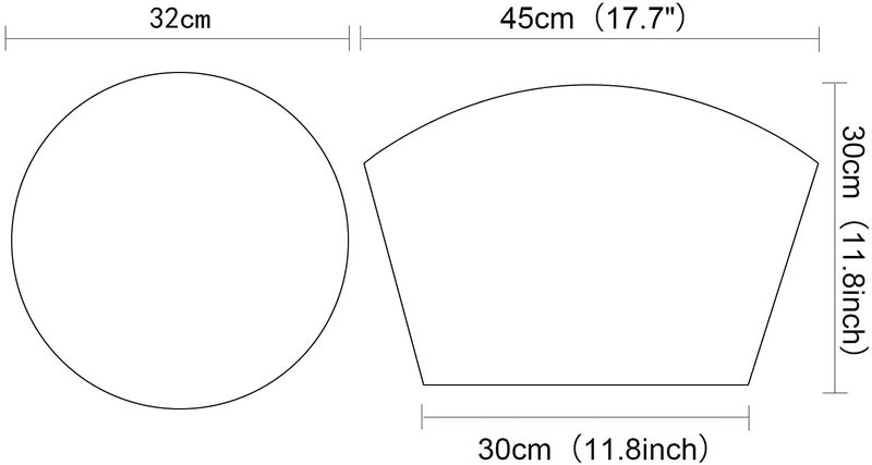 we3 Woven Vinyl Placemats for Dining Table Durable Heat Resistant Washable Wedge Placemats for Round Table, Placemats Set of 6+Runner (Placemat_F Pack of 6 + Runner) - Image 2