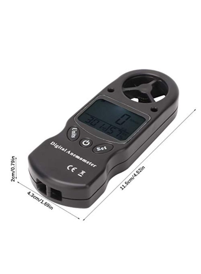 Anemometer Wind Speed Meter, TL-300 3-in 1 Digital Anemometer Mini Handheld Multifunction Digital Thermometer Hygrometer Anemometer - Image 3