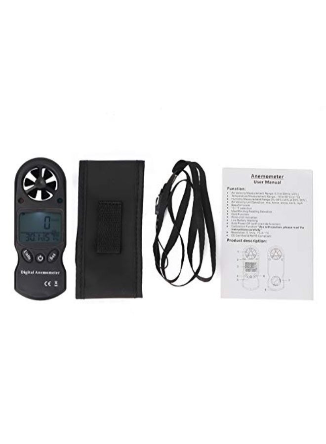Anemometer Wind Speed Meter, TL-300 3-in 1 Digital Anemometer Mini Handheld Multifunction Digital Thermometer Hygrometer Anemometer - Image 2