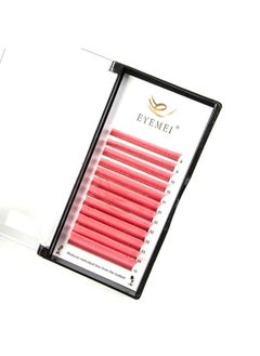 EYEMEI Colored Lash Extensions Easy Fan Volume Lashes 0.07 D Curl 815Mm Matte Rapid Volume Eyelash Extensions Rapid Blooming Flower Self Fanning Volume Lash Extensions (Pink 0.07D 815Mm)  - Image 4