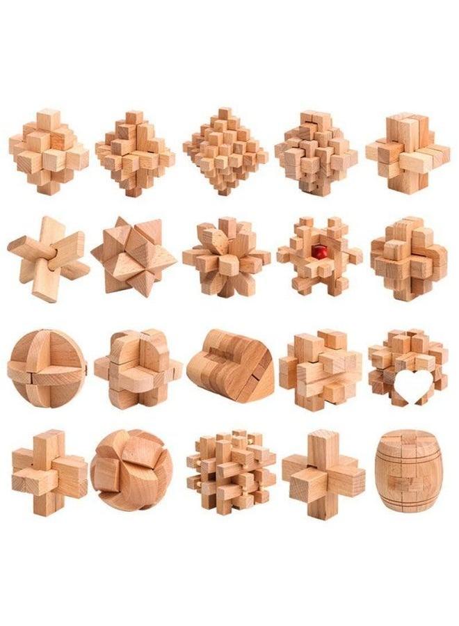 Luban Lock Children Kong Ming Nine Chain Beneficial Intelligence Development For Boys And Girls Adult Assembled Toy Gifts-Color:[Super Affordable] Lotus Nine-piece Set  - Image 2