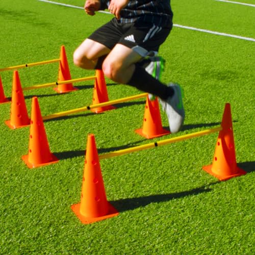 ASENVER Hurdle Ladder Triangle Marker Cone Pad Disk Hurdle Multifunctional Set - Image 2
