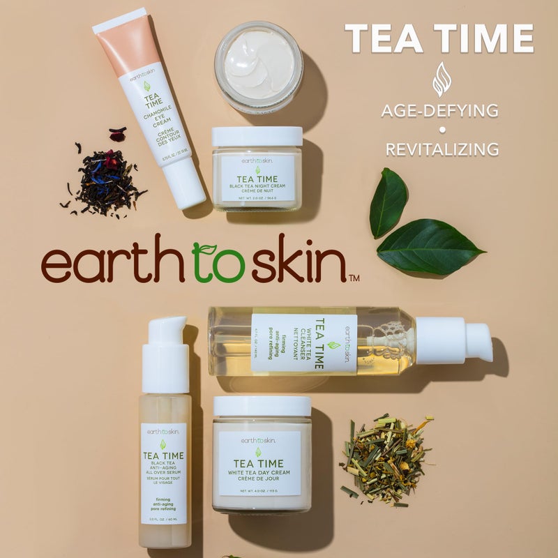 Earth To Skin Tea Time Chamomile Eye Cream â€“ Hydrating & Soothing Eye Treatment with Vitamin E, Vitamin C & Jojoba Oil â€“ 0.75 fl oz - Image 5