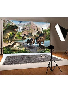 HUAYI Dinosaur Photo Backdrop Kids Party Background For Pictures Thin Vinyl Photo Booth Decoration Back Drop (5X3Ft Gw818)  - Image 3