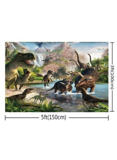 HUAYI Dinosaur Photo Backdrop Kids Party Background For Pictures Thin Vinyl Photo Booth Decoration Back Drop (5X3Ft Gw818)  - Image 4
