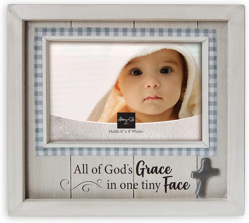 Cathedral Art Abbey  CA Gift One Tiny Face Baby Frame WEasel Back  Hanger - Image 1