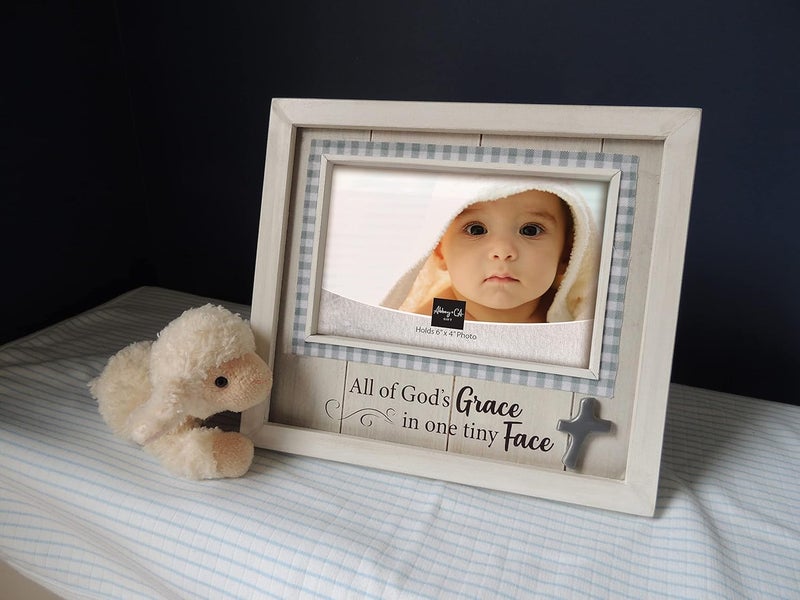 Cathedral Art Abbey  CA Gift One Tiny Face Baby Frame WEasel Back  Hanger - Image 4