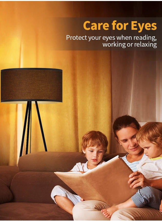 Sumkyle Tripod Floor Lamp with 3 Color Temperatures LED Bulb, Modern Standing Lamp with Black Lampshade, LED Floor Lighting for Living Room, Bedroom, Office - Image 4