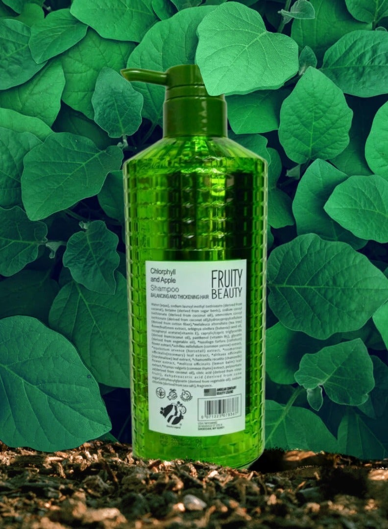 Beauty Legend Fruity Beauty Chlorophyll and Apple Shampoo 500ml (17.6fl.oz) - Image 2