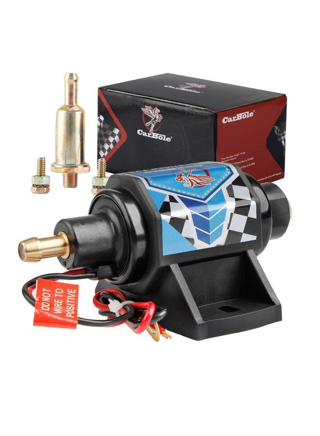 CarBole 12 Volt Electric Fuel Pump 5-9 PSI, 35 GPH for Gasoline Engines - Image 1