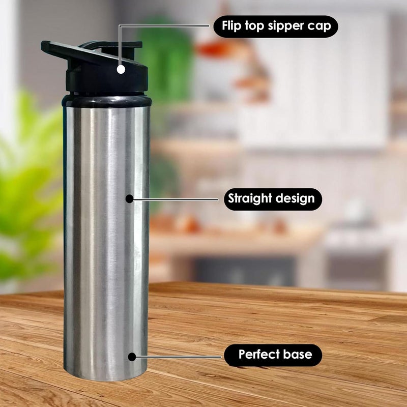 Generic Stainless Steel Water Bottle, 1 Litre, Leak-Proof, for Office, Gym, Travel (1)  - Image 3