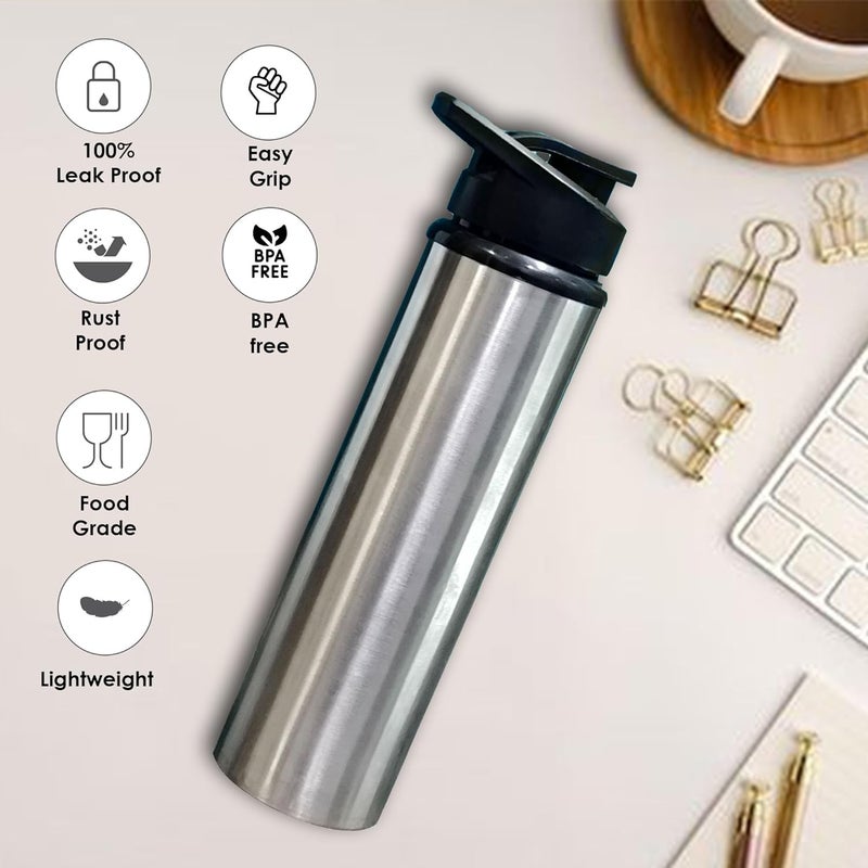 Generic Stainless Steel Water Bottle, 1 Litre, Leak-Proof, for Office, Gym, Travel (1)  - Image 4