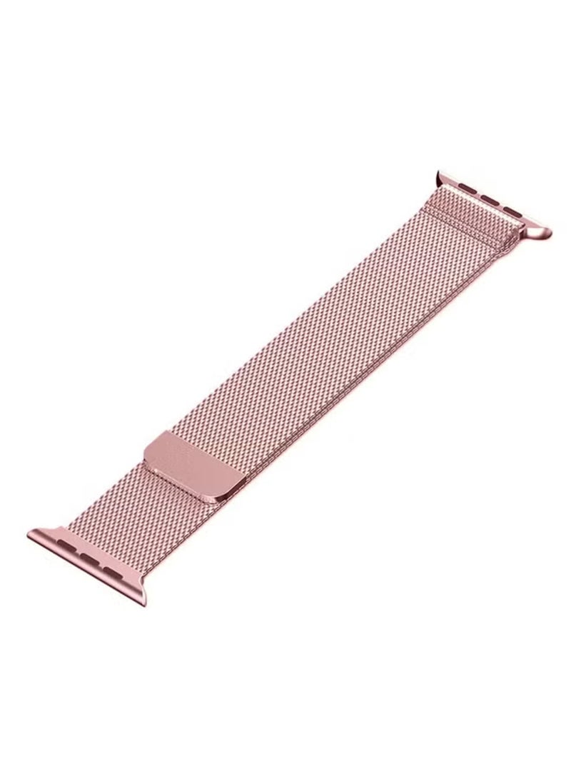 Waldic Metal Smart Watch Replacement Strap for Apple Watch 42/44/45/49mm - Rose Gold - Image 3