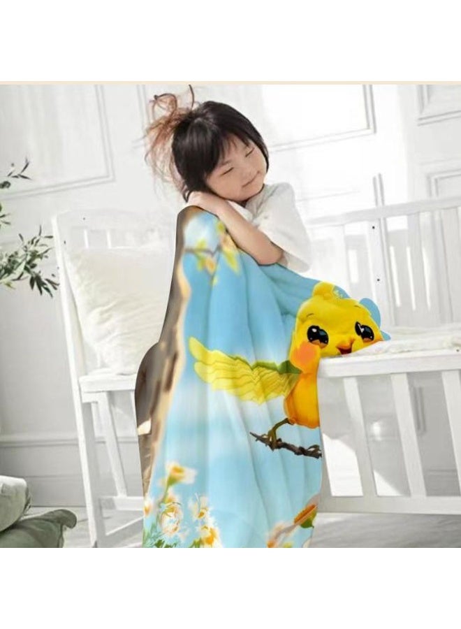 general Children's or student cartoon flannel thin blanket (warm and comfortable, suitable for sleep, games) 100cm*150cm - 333 - Image 4