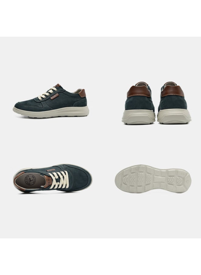 Mellen Retro Trendy Colorblock Comfortable Durable Breathable Casual Sneakers Men Ms767591 Dark Blue Size 44 - Image 2