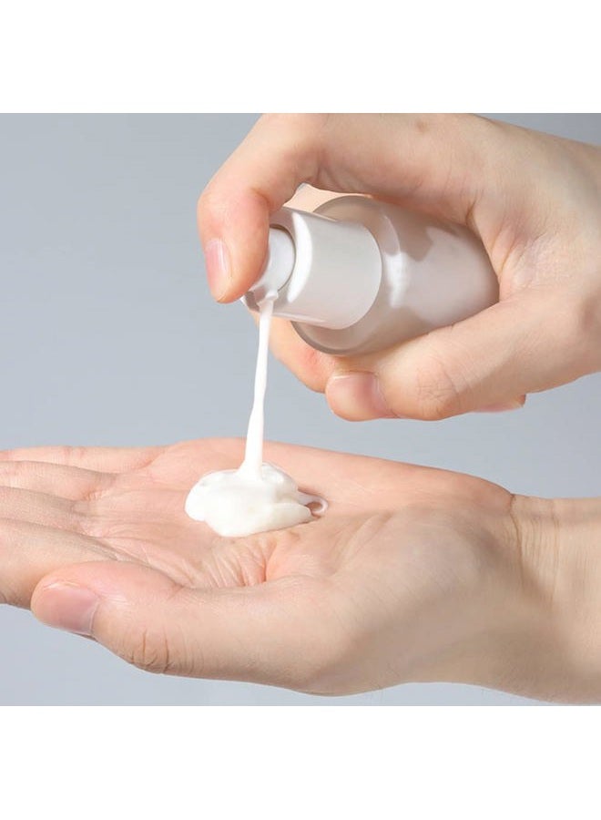 SYBL 3Pcs 30ml 1oz Matte Glass Pump Bottles Travel Pump Bottle Lotion Bottle Travel Container Soap Dispenser Toiletries Bottle Containers with Wood Grain Lid for Shampoo Cream Liquid Essential Oils - Image 3