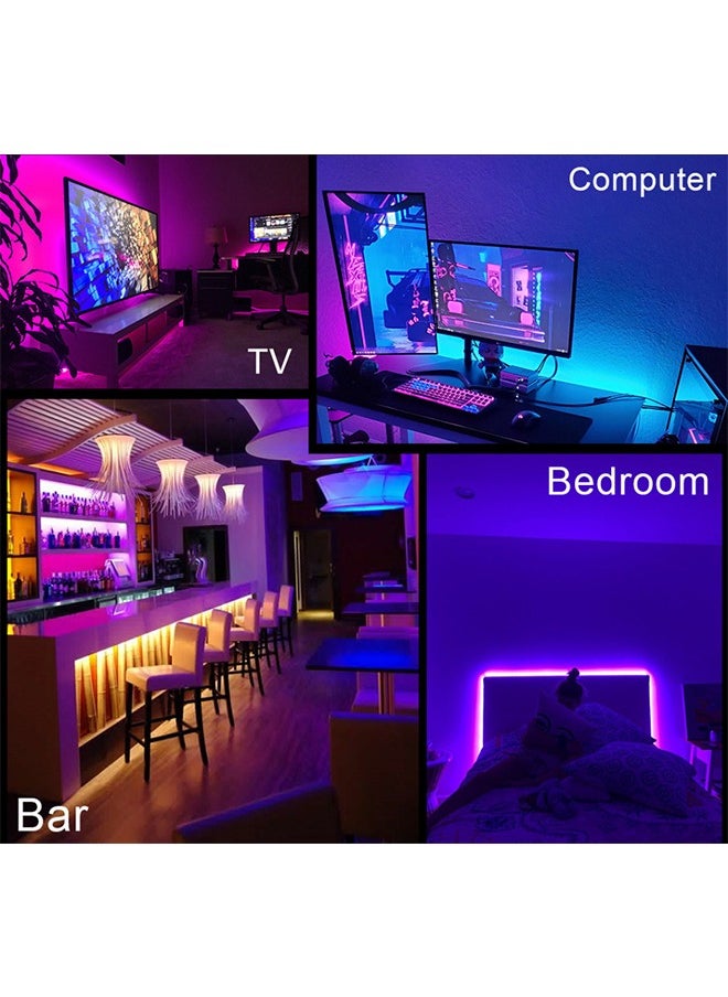 Lemon - 10m Led Strip Lights, Bluetooth RGB Light With APP Control,Timer Setting,Music Mode,Led Light Strip ForDecoration, Bedroom, PC, Cabinet - Image 1