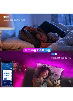 Lemon 10m Led Strip Lights, Bluetooth RGB Light With APP Control,Timer Setting,Music Mode,Led Light Strip ForDecoration, Bedroom, PC, Cabinet  - Image 5