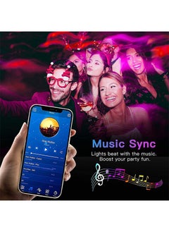 Lemon 10m Led Strip Lights, Bluetooth RGB Light With APP Control,Timer Setting,Music Mode,Led Light Strip ForDecoration, Bedroom, PC, Cabinet  - Image 4