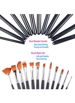 Home Buy HOME BUY Artist Professional Painting kit for Artists Painting Brushes Set of 12  - Image 5