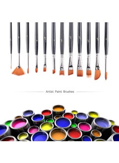 Home Buy HOME BUY Artist Professional Painting kit for Artists Painting Brushes Set of 12  - Image 2