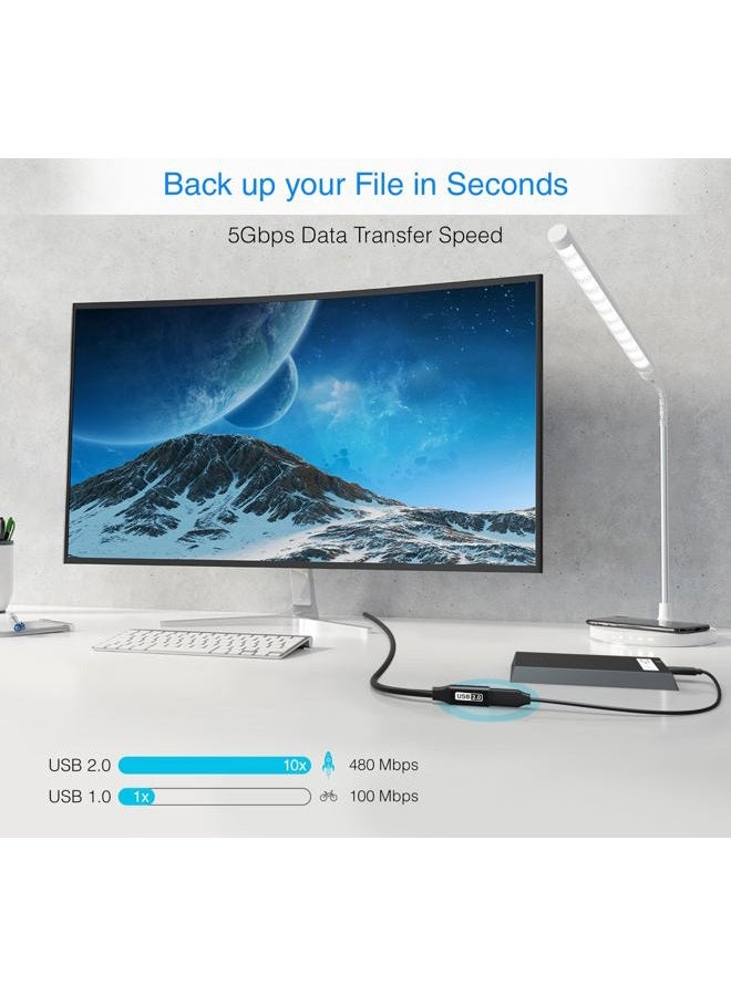 BlueRigger USB Extension Cable (7.5M, USB 2.0, Active, Type A Male to Female, Repeater Cable) - Compatible with Game Consoles, Printer, Camera, Webcam, Flash/Hard Drive, Keyboard - Image 2