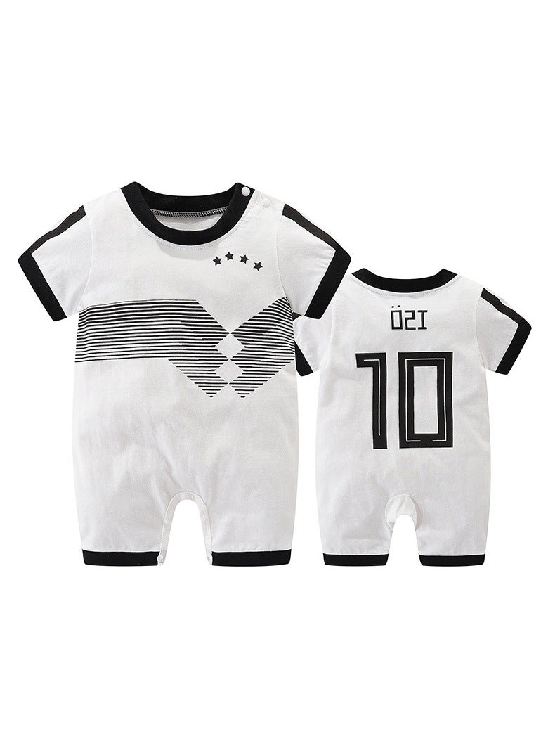 KUYING Baby Cotton Jumpsuit Football Shirt - Image 1