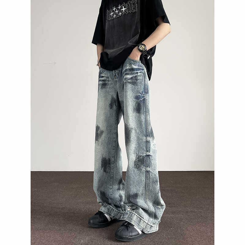 Unisex Casual Daily Denim Jeans - Image 1
