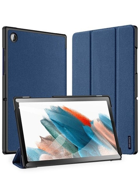 Dux Ducis Domo Series Horizontal Flip Magnetic PU Leather Case with Three folding Holder For Samsung Galaxy Tab A8 X200/X205 10.5 Inch (Blue)