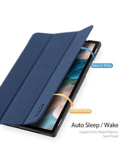 Dux Ducis Domo Series Horizontal Flip Magnetic PU Leather Case with Three folding Holder For Samsung Galaxy Tab A8 X200/X205 10.5 Inch (Blue) - pzsku/ZC09B504A64C6A5405E00Z/45/_/1677613430/319208f5-045f-4240-a2e0-df9fda3e980c