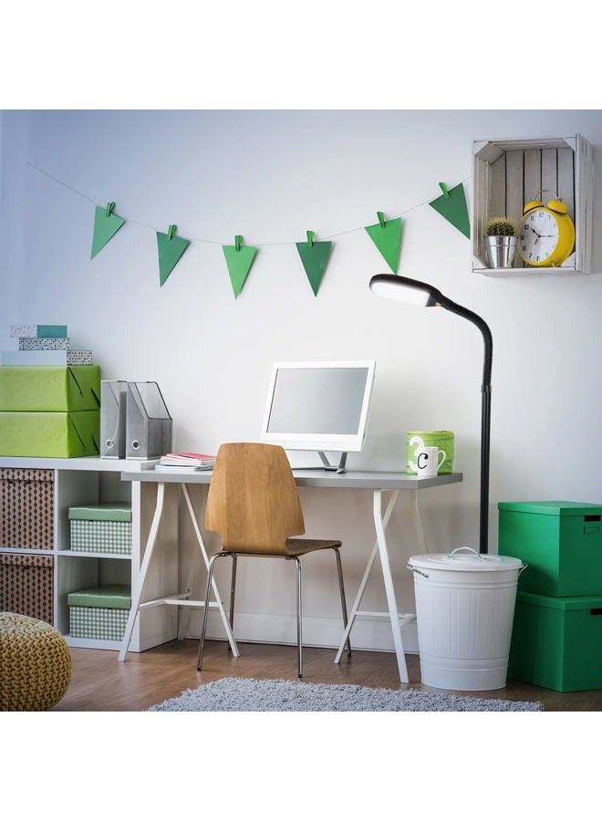 brightech Litespan - Bright LED Floor Reading Lamp for Over Chair Crafts and Reading, Estheticians' Light for Lash Extensions, Adjustable Standing Lamp for Living Room, Bedroom, Office - Havana Brown - Image 5