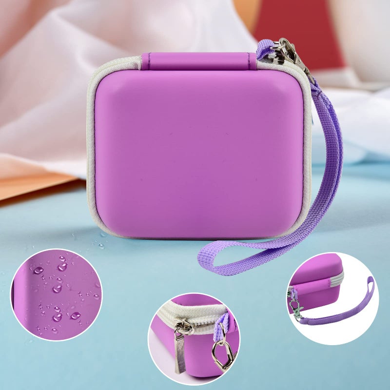 ANKHOH Camera Case for Seckton/for Desuccus/for PROGRACE/for Rindol/for GKTZ/for Dylanto/for GPOSY/for OZMI Kids Digital Camera, Kid Camcorder Storage Box Cable Accessory-Bag Only, Light Purple - Image 4