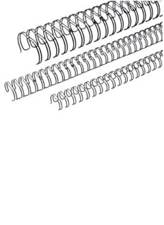 Terabyte RING BINDING WIRE 2:1  11MM (7/16") 23 LOOPS (BLACK)  - Image 2