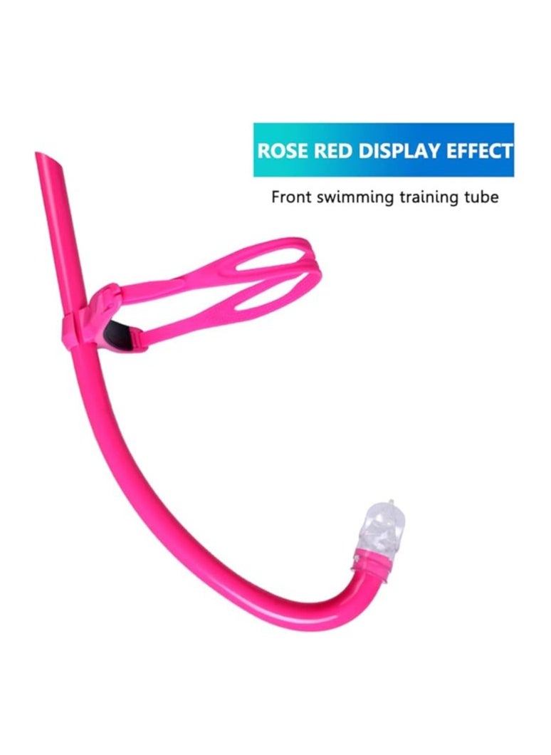 CONQUEST Front Snorkel Swimming Snorkel with Silicone Mouthpiece Comfortable and Safe Swimming Experience Pink  - Image 2