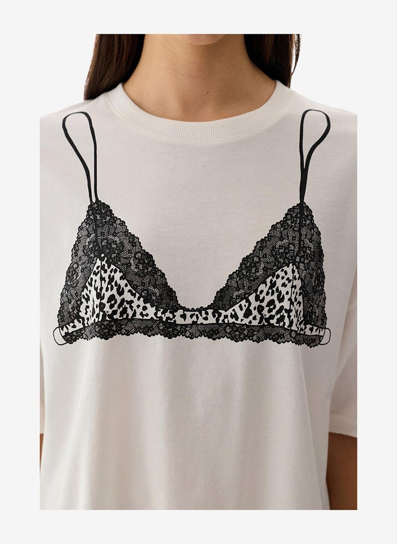 Penti Women Stylish Short Sleeve White T-Shirt - Image 3