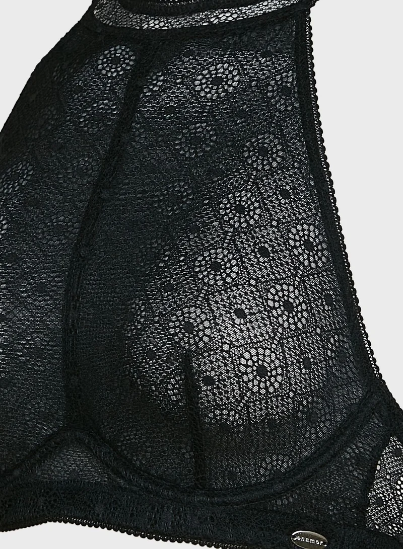 enamor High Neck Halter Bra