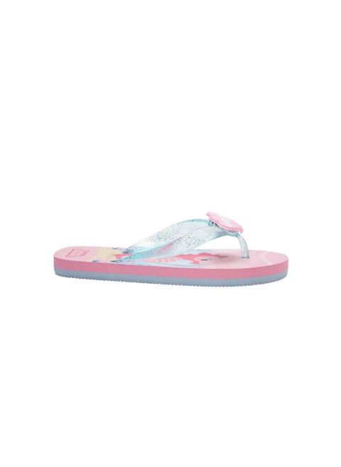 Printed T-Strap Slippers
