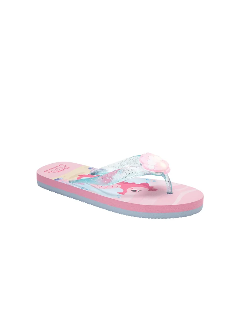 Bata Printed T-Strap Slippers
