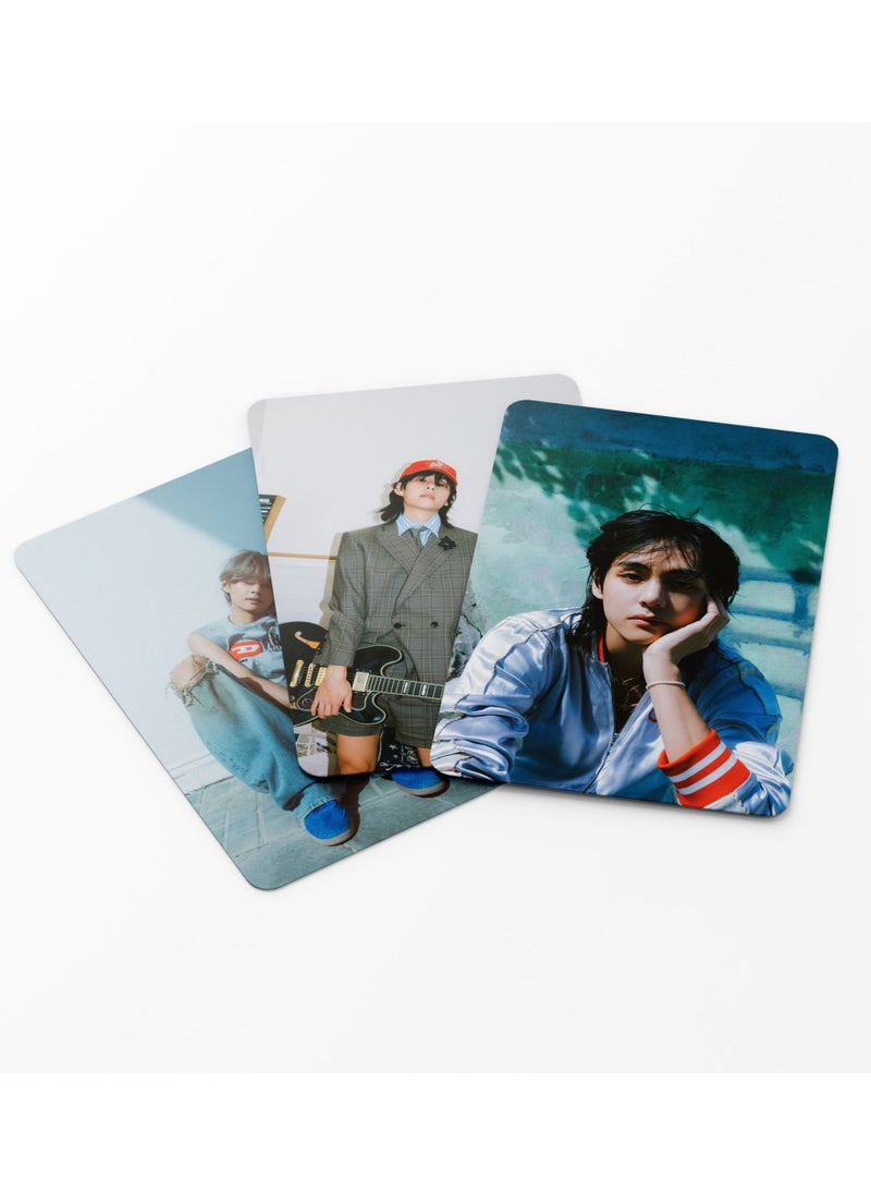 EHOME - 55Pcs Bts Member V New Album Layover Photo Card Kim Taehyung Solo Lomo Card - Image 1
