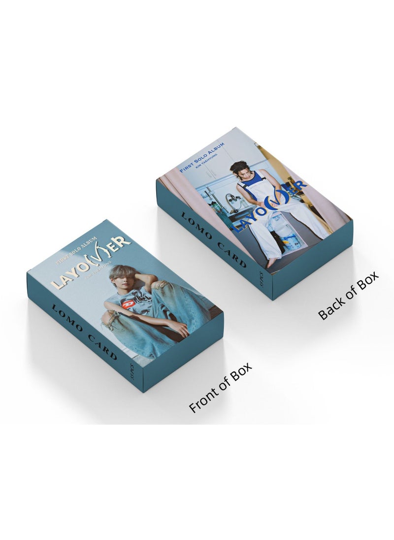EHOME - 55Pcs Bts Member V New Album Layover Photo Card Kim Taehyung Solo Lomo Card - Image 1