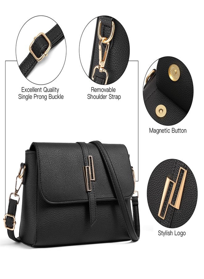 SENDEFN Small Crossbody Bags for Women Vegan Leather Purses Trendy Womens Handbags With Adjustable Strap - Image 4