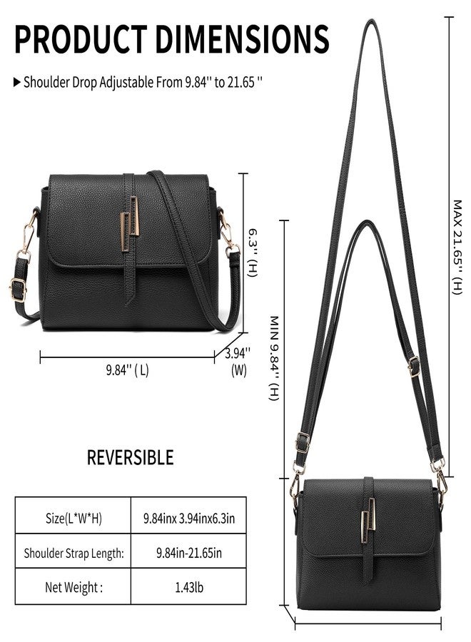 SENDEFN Small Crossbody Bags for Women Vegan Leather Purses Trendy Womens Handbags With Adjustable Strap - Image 3