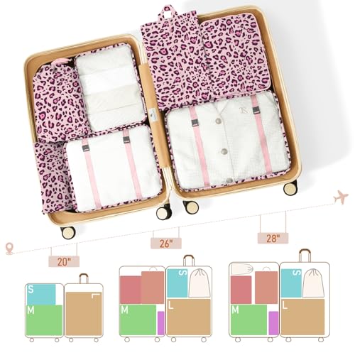 YEEYAA Packing Cubes for Travel - 8 Set Luggage Organizer Bags for Family, Mesh Breathable Packing Cubes for Suitcases Durable Travel Essentials Bags Set - Image 3