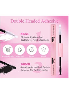 JOSQUEWNN 4 Styles DIY Eyelash Extension Kit 640 Clusters, 9-16mm Mixed Individual Lashes Cluster, Natural Curl Personal Eyelash Set, Segmented False Eyelashes, Thick Eyelashes  - Image 5