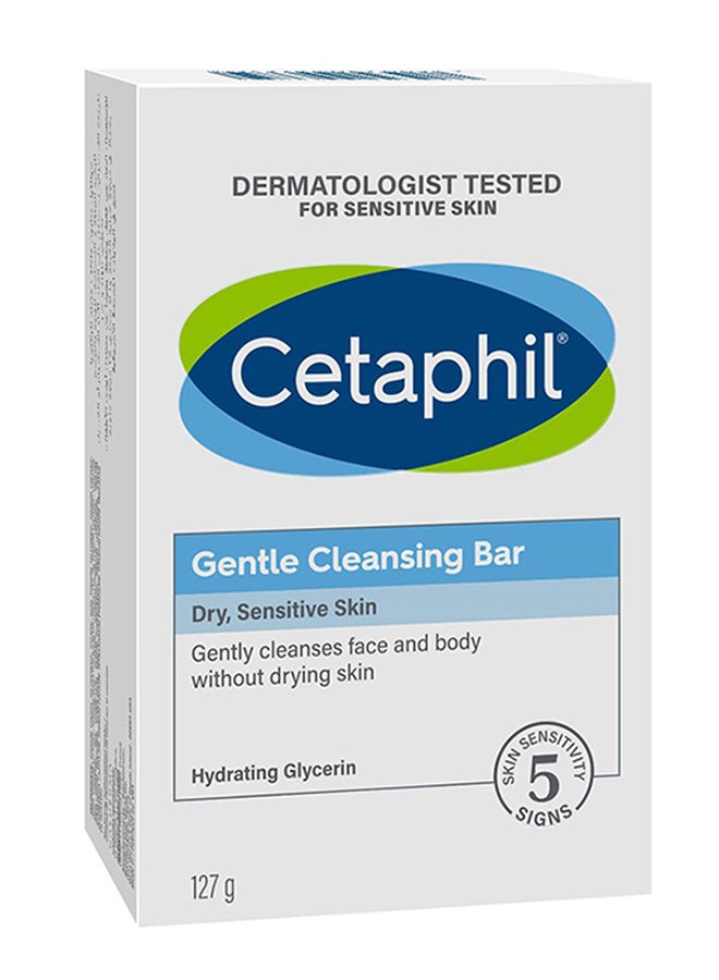 Cetaphil Gentle Cleansing Bar Hypoallergenic White 127grams - Image 1