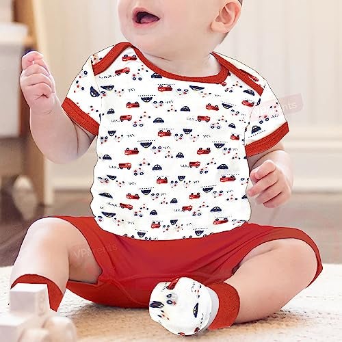 Vparents Bitsy New Born Baby Gift Set (Red, Pack of 10) - Image 5