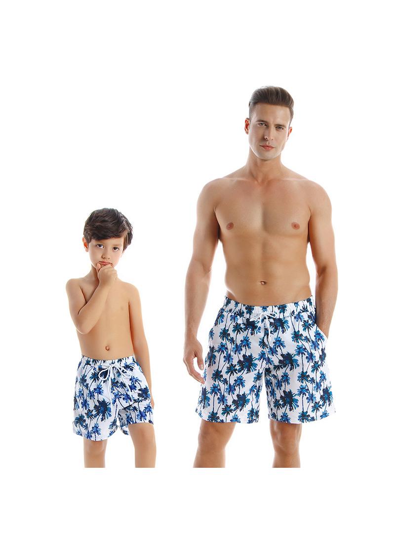 general 2-Piece Parent-Child Quick Drying Beach Pants Set Best Gift For Pool Beach Pants - Image 1